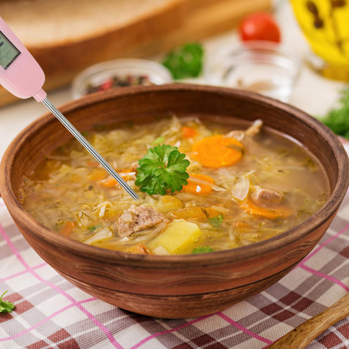 Termómetro Digital Para Carne Resistente Al Agua De Lectura