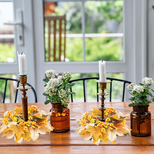Corona De Velas, Corona De Otoño, Corona De Granja, Corona