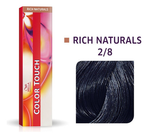 Tonalizante Wella Color Touch 2/8 Preto Azulado 60g 2/8 Preto Azulado