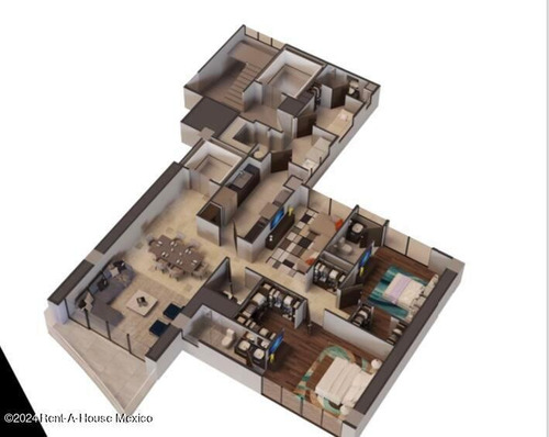 Departamento En Renta En Bosque Real, Huixquilucan Jl 24-4302.