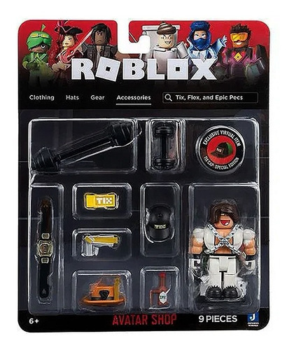 Figura Roblox Avatar Shop Tix, Flex, 9 piezas, 2219 Sunny