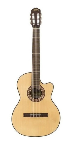 Guitarra Criolla Clasica Gracia M10 Con Corte Sin Eq Funda