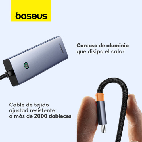 Hub Adaptador Usb-c 7 En 1 Baseus Hdmi Usb 3.0 Vga Pd
