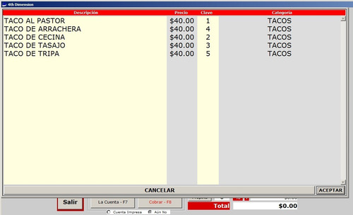Taquerías. Programa-software. Muy Fácil Y Súper Eficaz