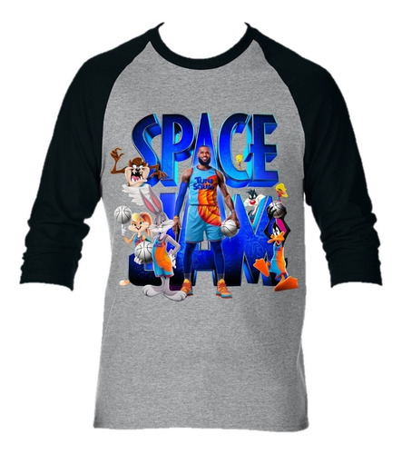 Camibuso Camiseta Manga Larga Space Jam Niño Adulto