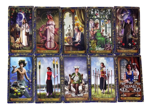 Imagem 6 de 6 de Tarô Dos Magos 78 Arcanos + Manual + Saquinho De Brinde