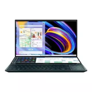 Laptop Asus Zenbook Pro Duo 15 OLED UX582ZM celestial blue táctil 15.6", Intel Core i9 12900H 32GB de RAM 1 TB SSD, NVIDIA GeForce RTX 3080 60 Hz 3840x2160px Windows 11 Home