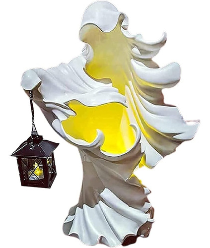 Scary Hell Messenger Lantern Decoration Witch Resin Sculptur