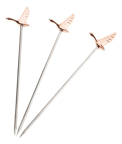 6 Piezas De Material Acero Swizzle Sticks Bar Cafe Cóctel