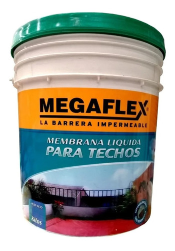 Membrana Liquida Para Techo Megaflex X 10lts.+pincel 15envio