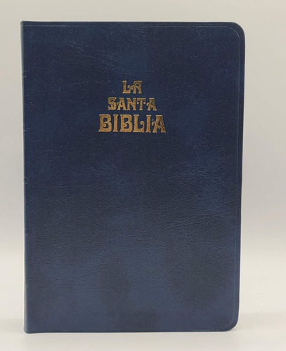 Imagen 2 de 8 de Biblia Antigua Versión Valera 1602 Mediana Imit. Piel Azul