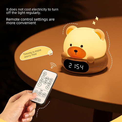 Lámpara De Mesa 15w Con Control Remoto Y Diseño De Oso