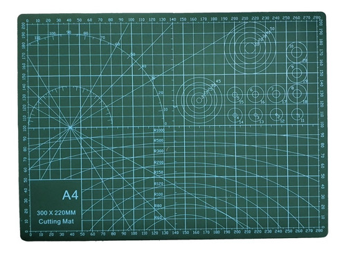 Imagen 3 de 6 de Base Tabla Tablero De Corte A4 30 X 22 Cm + Regla + Bisturí