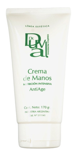 Crema De Manos Anti Age Nutrición Intensa Dr Duval 