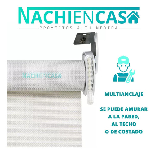 Cortinas Roller Sun Screen 5% 1.30x1.25 Ventana De 1,20x1,10