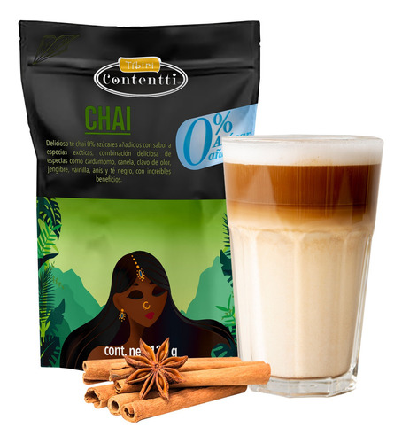 Te Chai Latte 0% Azúcar 125g Fácil Preparación Tibiri