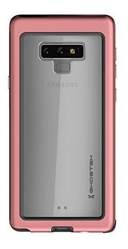 Funda Galaxy Note 9 Rosa Borde Resistente Con Capa Doble    