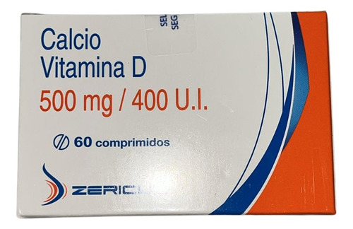 Calcio 500mg /vitamina D 400 U.i. X 60 Comprimidos 