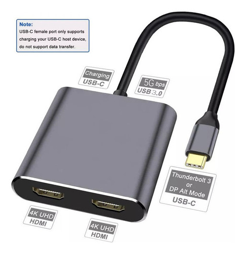 - El Adaptador Dual Usb A Hdmi Amplía Dos Monitores