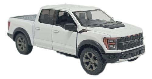 Camioneta Coleccion Ford F-150 Raptor 2022 Kinsmart 1/46 Bla