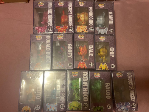 Set 13 Funko Artist Series: Disney Treasures From The Vault (Usado)