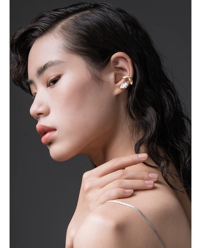 Ef Enfashion Ear Cuff Con Clip De Piedra De Circonita Y Con