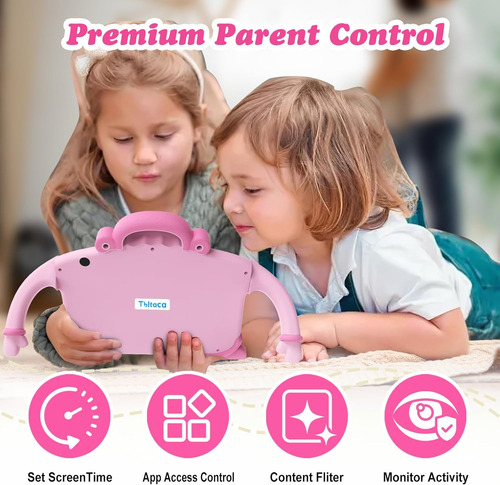 Tablet Android Para Niños (6.99'') 2gb Ram + 32gb Rom, Rosa