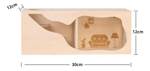 Casa De Madera Para Hámster, Cobertizo Para Mirar, L