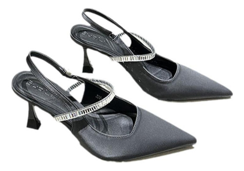Sandalias Con Tacón Estilo Francés, Moda Verano Y Versátil