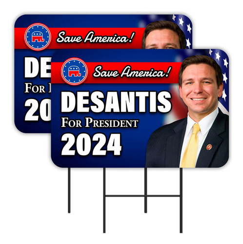 Desantis For President 2 Cartel Patio 16 X 24  Impresion