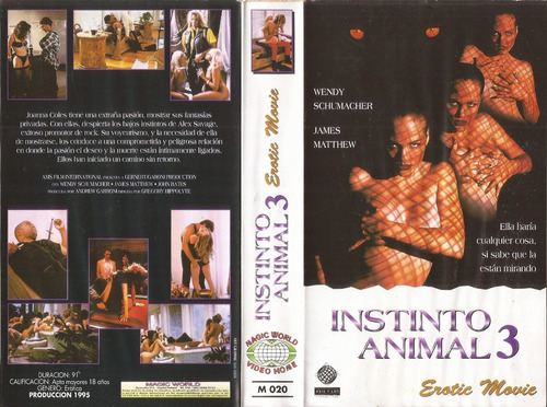 Instinto Animal 3 Vhs Animal Instincts Iii 1996 Erotico | MercadoLibre Instinto Animal 3 Vhs Animal Instincts Iii 1996 Erotico | MercadoLibre