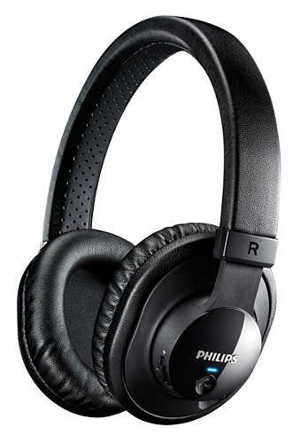 Auriculares Inalambricos Philips Bluetooth Nfc Shb7150 Color Negro