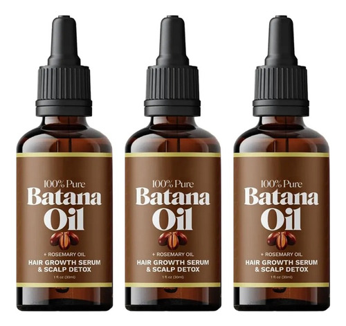 3 Unidades De Aceite De Batana Orgánico Y Romero