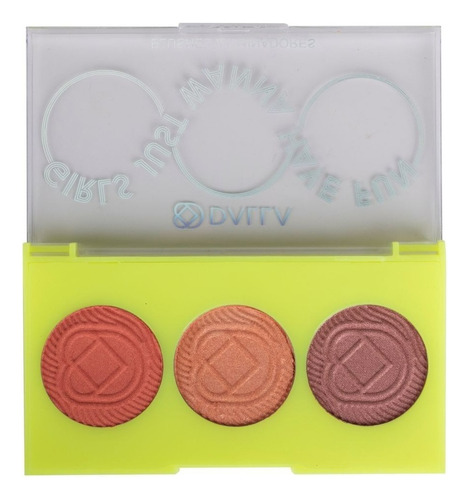 Paleta Trio De Blushe E Iluminador Dalla Makeup