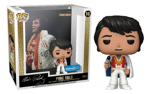 Álbum Funko Pop de Elvis Presley, oro puro, exclusivo de Walmart 10