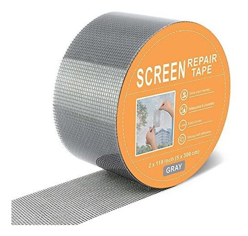 Cinta Para Reparacion De Mosquitero 1rollo De 5x300cm Gris