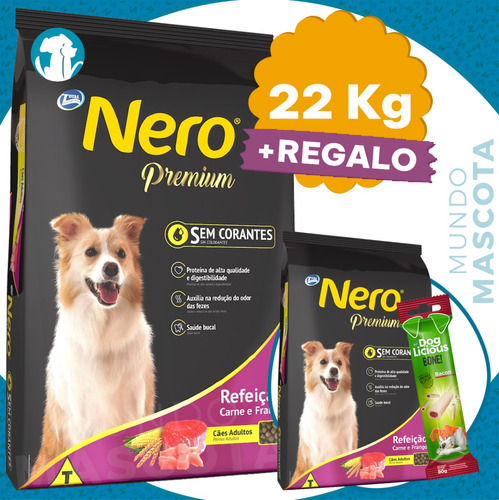 Comida Nero Perro Adulto Carne Pollo 20 Kg + Envío + Regalo