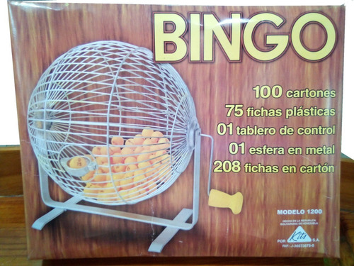 Bingo Profesional L 100 Cartones Con Esfera Metal