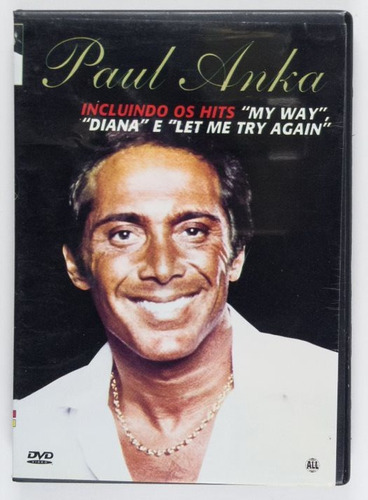 Dvd Paul Anka Incluindo Os Hits My Way Diana