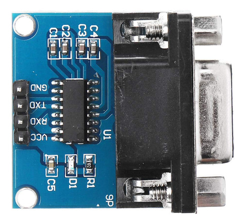 5 Uds Rs232 Puerto Ttl Modulo Convertidor Serie Db9 Conector