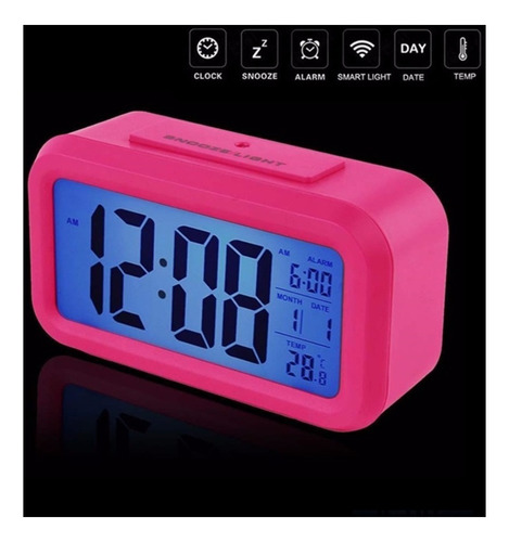 Reloj Despertador Digital Sensor