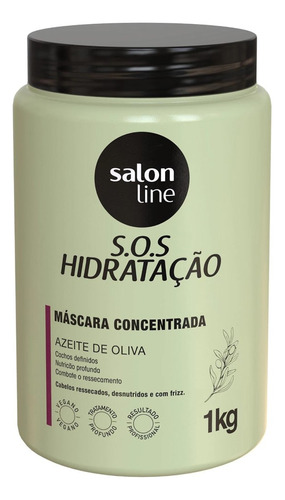 Máscara S.o.s Hidratação Ultra Cachos 1kg - Salon Line