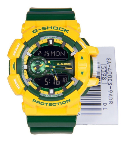 Reloj Casio G-shock Ga 400 Cs 9a Verde Y Amarillo Oferta