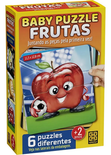 Quebra-Cabeça Grow Quebra Cabeça Baby Puzzle Frutas