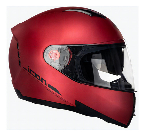 Capacete Moto Peels Icon Classic Cor Red Fosco com Grafite Tamanho do capacete 60