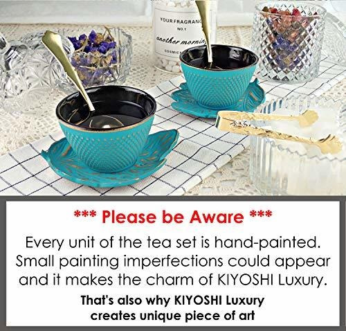 Conjunto De Té Japonés Kiyoshi De Lujo 7pc. Tetera De