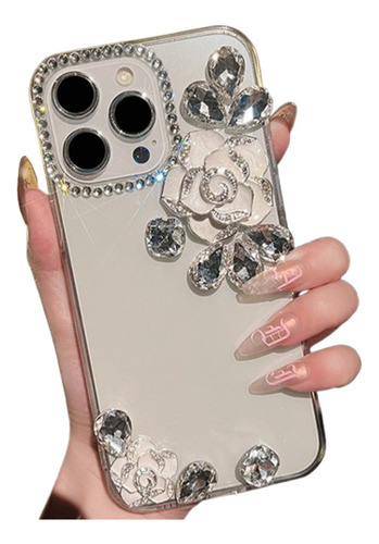Funda Para iPhone Con Flores De Camelia- Series 16/15/14