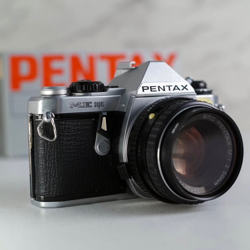 Pentax Me Super + Smc Pentax-m F2 50mm Plateado (Usado)