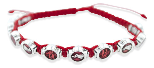 Pulsera Católica Venerare De Cordón Ajustable Con Esmalte De