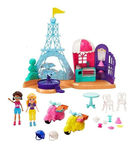 Imagen 2 de 6 de Polly Pocket! Aventura En Paris Gkl61, Mattel Bestoys